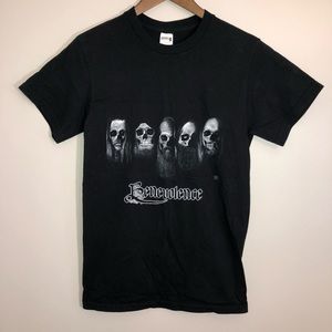 BENEVOLENCE Death Metal Music Band Black T-Shirt Sz Small EUC!!